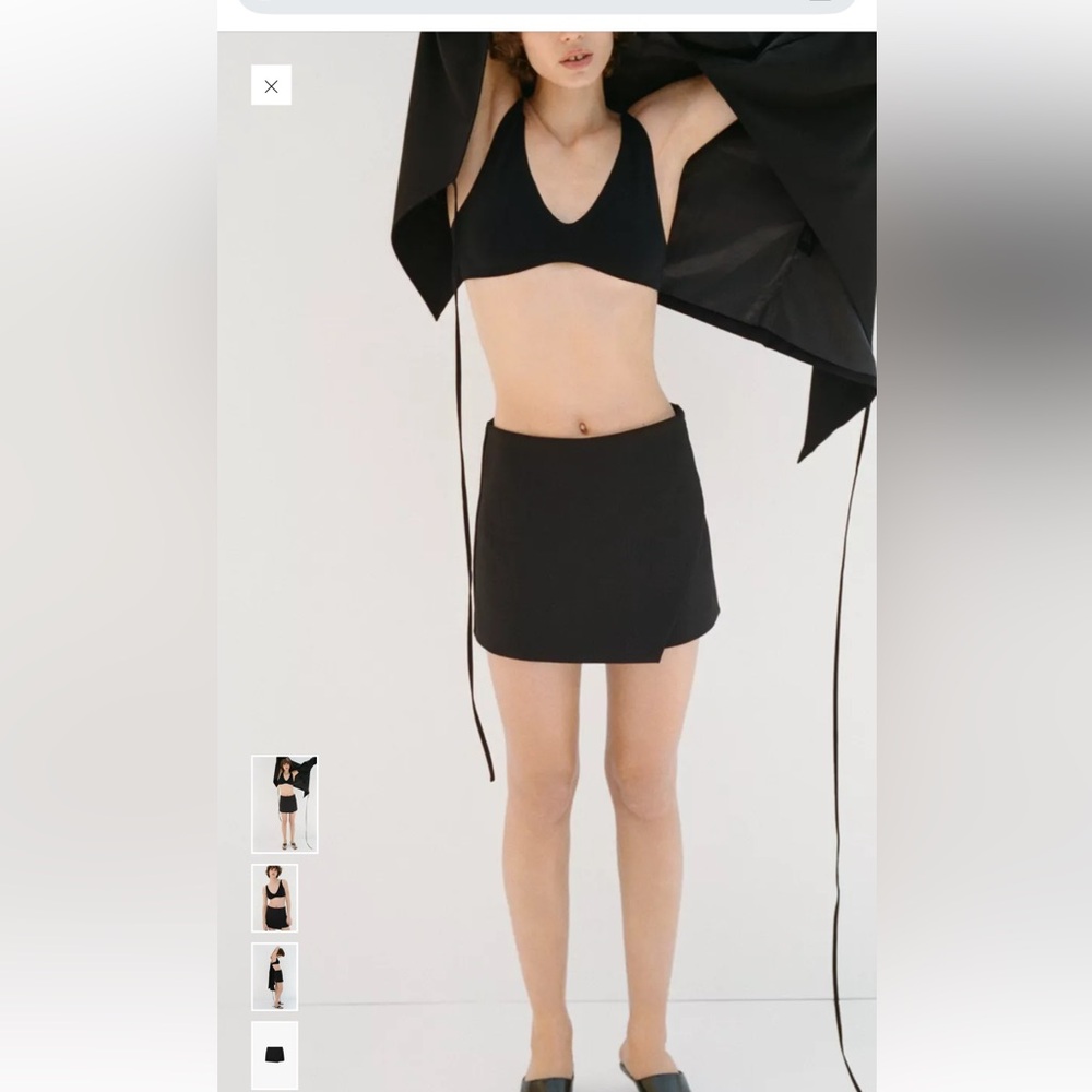 Zara Women's Black Skort NWT